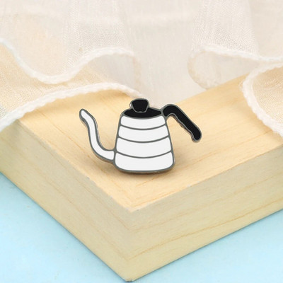 Coffee Collection Enamel Pin for Barista Vintage Rose Tea Latte Americano Prossid Kohvimasin Mini Kohviuba Märgi Ehted