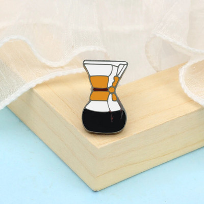 Coffee Collection Enamel Pin for Barista Vintage Rose Tea Latte Americano Prossid Kohvimasin Mini Kohviuba Märgi Ehted