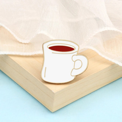 Coffee Collection Enamel Pin for Barista Vintage Rose Tea Latte Americano Prossid Kohvimasin Mini Kohviuba Märgi Ehted