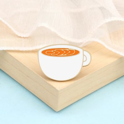 Coffee Collection Enamel Pin for Barista Vintage Rose Tea Latte Americano Prossid Kohvimasin Mini Kohviuba Märgi Ehted