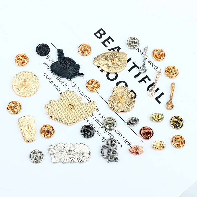 Coffee Collection Enamel Pin for Barista Vintage Rose Tea Latte Americano Prossid Kohvimasin Mini Kohviuba Märgi Ehted