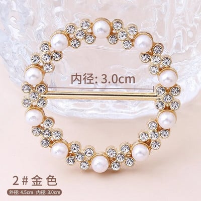 Marškinėliai Hem Mazguoti sagė Žiedas Drabužiai Aksesuarai Mados Perlas Juosmuo Metalinis Kampas Surištas Užsegimas Šilkinis Šalikas Marškinių sagtys