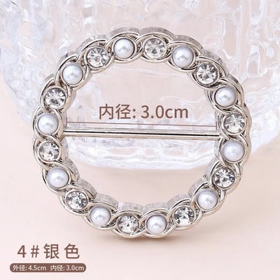 Marškinėliai Hem Mazguoti sagė Žiedas Drabužiai Aksesuarai Mados Perlas Juosmuo Metalinis Kampas Surištas Užsegimas Šilkinis Šalikas Marškinių sagtys