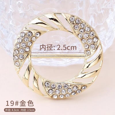 Marškinėliai Hem Mazguoti sagė Žiedas Drabužiai Aksesuarai Mados Perlas Juosmuo Metalinis Kampas Surištas Užsegimas Šilkinis Šalikas Marškinių sagtys