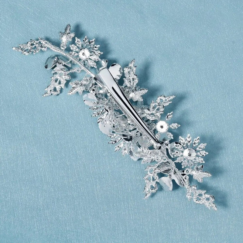 Αξεσουάρ για τα μαλλιά νυφικού γάμου Χειροποίητα κλιπ μαλλιών με στρας Barrettes για γυναίκες Δώρο κοσμήματα για πάρτι για νύφη