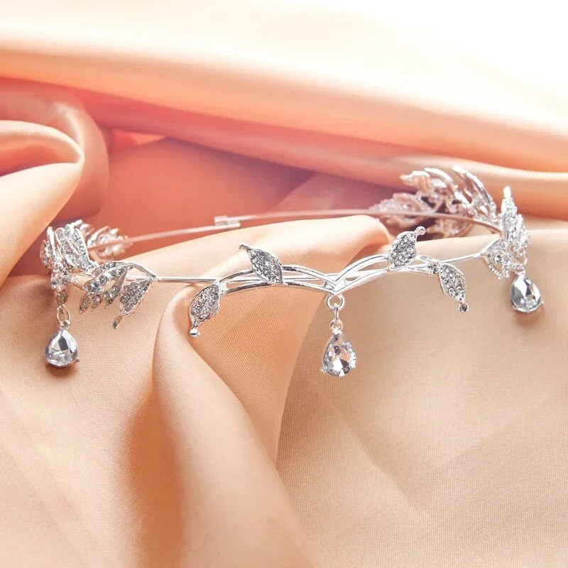 Käsitsi valmistatud kristallist peapaelad naistele Crown Bridal Party Päkapiku juuste aksessuaarid Pulmatiaara Ehted Juukserõngad Tiaara aksessuaarid