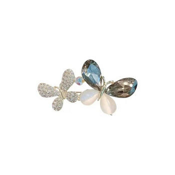 Ιδιοσυγκρασία Opal Crystal Two Butterfly Καρφίτσα για γυναίκες Μόδα καρφίτσες Pin Κοσμήματα για πάρτι γάμου Αξεσουάρ ρούχα Δώρα