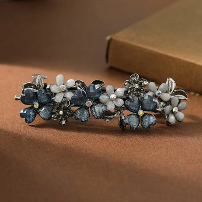 Uus Korea versioon kristalllilledest kevadjuuksenõelast elegantsest kivist metsiku hobusesaba juuksenõelaga naiste juuksenõeladest