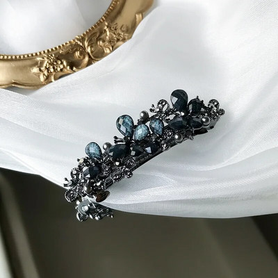 Uus Korea versioon kristalllilledest kevadjuuksenõelast elegantsest kivist metsiku hobusesaba juuksenõelaga naiste juuksenõeladest