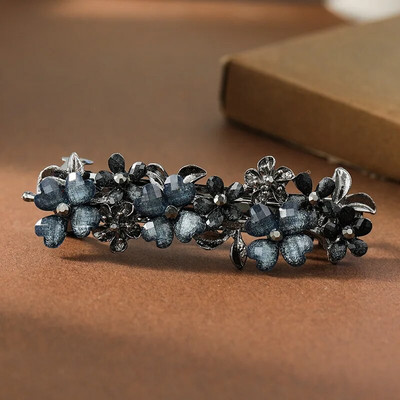 Uus Korea versioon kristalllilledest kevadjuuksenõelast elegantsest kivist metsiku hobusesaba juuksenõelaga naiste juuksenõeladest