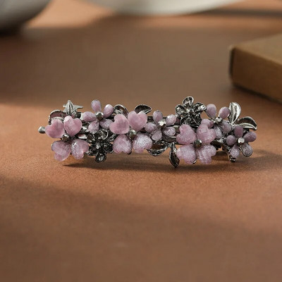 Uus Korea versioon kristalllilledest kevadjuuksenõelast elegantsest kivist metsiku hobusesaba juuksenõelaga naiste juuksenõeladest