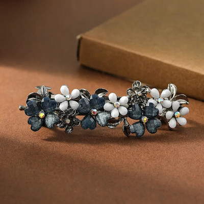 Uus Korea versioon kristalllilledest kevadjuuksenõelast elegantsest kivist metsiku hobusesaba juuksenõelaga naiste juuksenõeladest