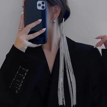 FYUAN Модни сребърни цветни вериги Фиби за коса Дамска плитка Лента за глава с дълъг пискюл Направи си сам аксесоари за коса Изящни бижута