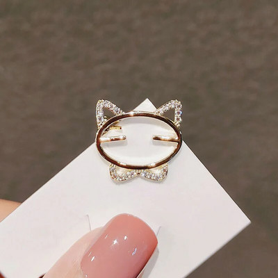 Tipptasemel trendikas pross põdrapea nööpnõelad ja prossid Animal Deer Metal Pross Pin Badge Scraf pannal krae ülikonna aksessuaarid