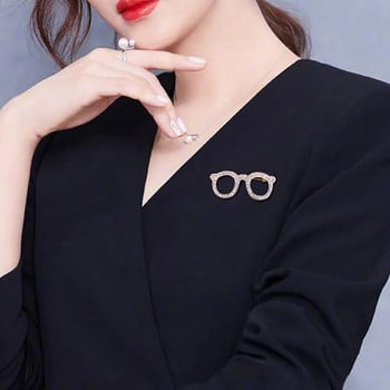 Κορεάτικα γυαλιά κρυστάλλινα στρας καρφίτσα καρφίτσα ανδρικό κοστούμι πουκάμισο πολυτελείς καρφίτσες Κασκόλ Κορσάζ καρφίτσες πέτο Δώρα μόδας κοσμήματα