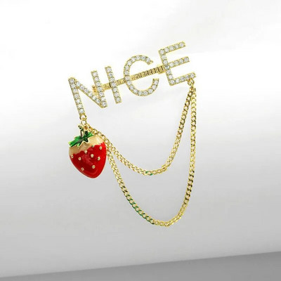 Κορεάτικα γυαλιά κρυστάλλινα στρας καρφίτσα καρφίτσα ανδρικό κοστούμι πουκάμισο πολυτελείς καρφίτσες Κασκόλ Κορσάζ καρφίτσες πέτο Δώρα μόδας κοσμήματα