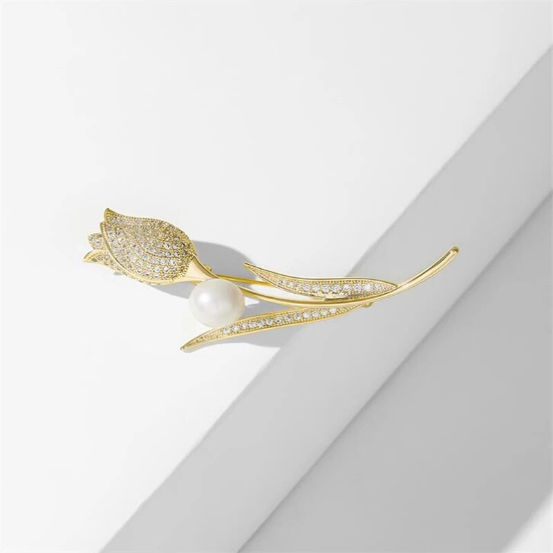 Καρφίτσα λουλουδιών τουλίπα Αφαιρούμενη καρφίτσα από στρας καρφίτσα καρφίτσα Anti Stray Light γιακά Καρφίτσα Κοσμήματα Αντιθαμβωτική καρφίτσα δώρου