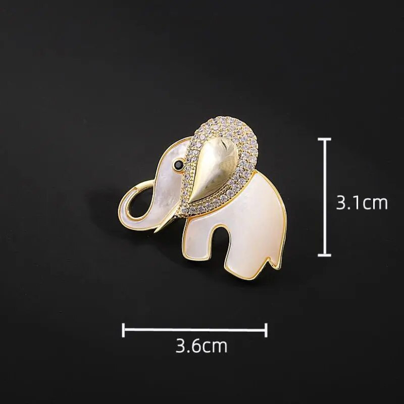 Χαριτωμένη μικρή καρφίτσα ελέφαντα για γυναίκες Μόδα Κομψές καρφίτσες για ζώα Φόρεμα καρφίτσας Πολυτελή κοσμήματα αξεσουάρ Δώρα για πάρτι