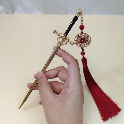 Starinski mač Štapići za kosu S kićankama Privjesak Štipaljka za kosu Modni dodaci za kosu Nakit