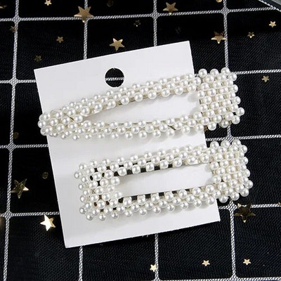 5Pcs/Set modne biserne ukosnice za ukosnice s gumbima za žene Sweet Pearl ukosnice za kosu Nakit Lady Barrette Stick