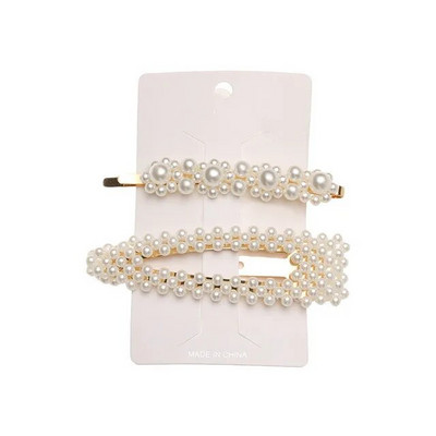 5Pcs/Set modne biserne ukosnice za ukosnice s gumbima za žene Sweet Pearl ukosnice za kosu Nakit Lady Barrette Stick