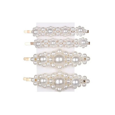 5Pcs/Set modne biserne ukosnice za ukosnice s gumbima za žene Sweet Pearl ukosnice za kosu Nakit Lady Barrette Stick
