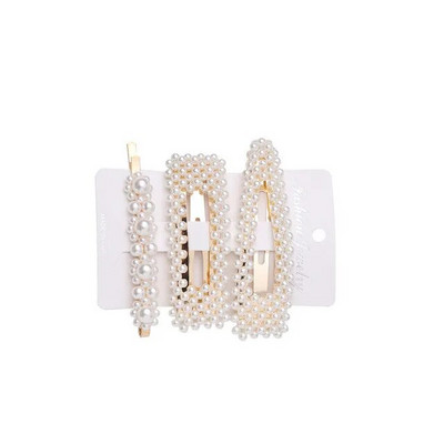 5Pcs/Set modne biserne ukosnice za ukosnice s gumbima za žene Sweet Pearl ukosnice za kosu Nakit Lady Barrette Stick