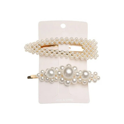 5Pcs/Set modne biserne ukosnice za ukosnice s gumbima za žene Sweet Pearl ukosnice za kosu Nakit Lady Barrette Stick