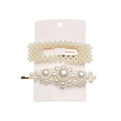 5Pcs/Set modne biserne ukosnice za ukosnice s gumbima za žene Sweet Pearl ukosnice za kosu Nakit Lady Barrette Stick