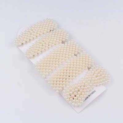 5Pcs/Set modne biserne ukosnice za ukosnice s gumbima za žene Sweet Pearl ukosnice za kosu Nakit Lady Barrette Stick