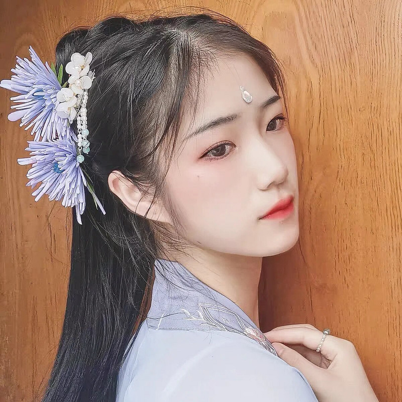 Vintage Hairpin Forks Juukseehted Naistele Käsitsi valmistatud U-kujuline pärlilillega juuksepulk Pruudi pulmajuukseaksessuaarid