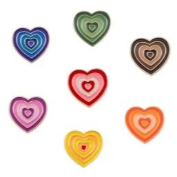 LGBT geikomplekt Armastus vikerkaar emailiga nööpnõel Loomad Südamemärk Mood Rõivad Ehted Hulgimüük Metallist pross Revääritarvikud