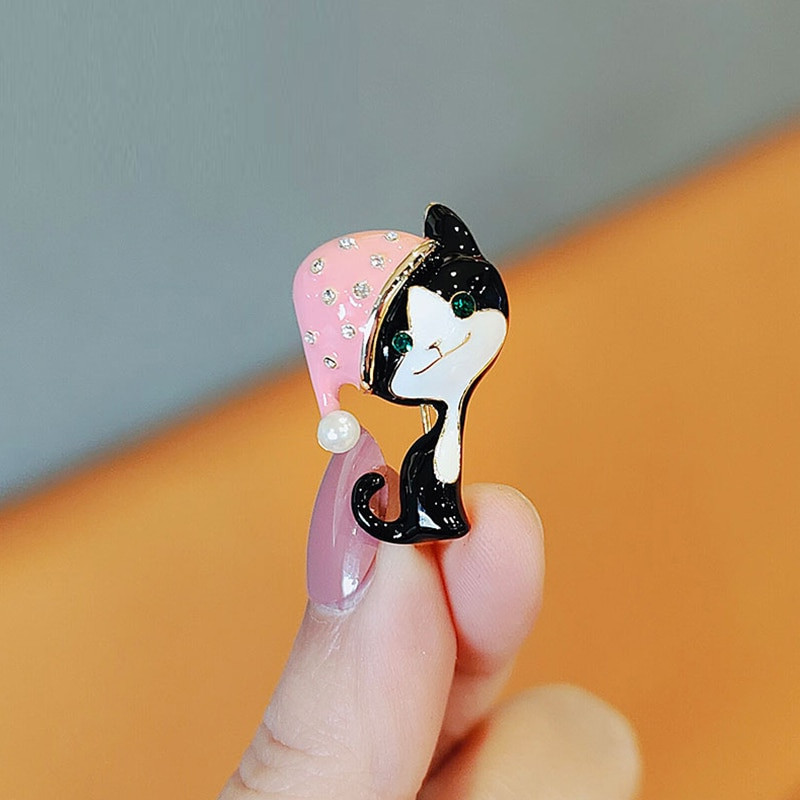 Modes sieviešu loki piespraudes Metāla maza piespraudes piespraude Rhinestone ziedu atloka piespraudes Fiksēts pret atspīdumu pogas apģērba aksesuārs