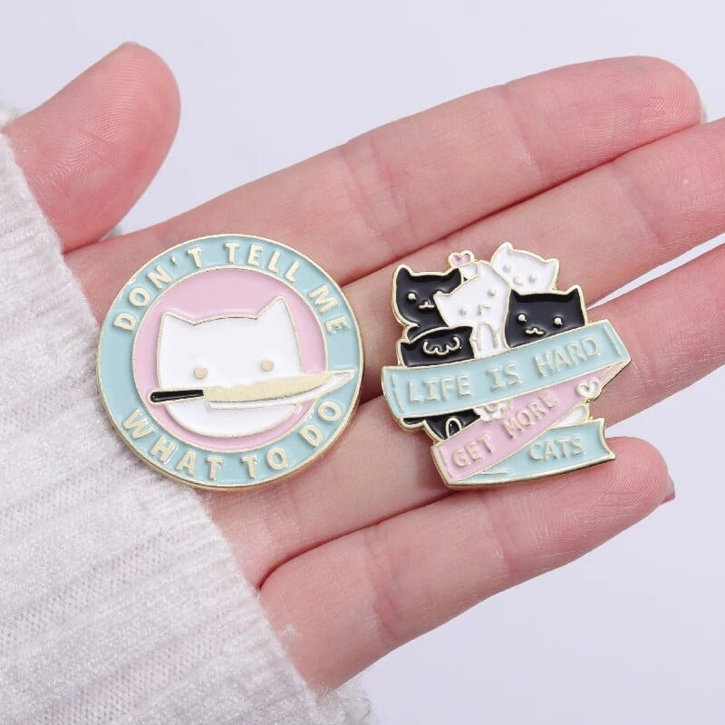I`AM SO PURRRFECT Enamel Pins Kohandatud Love Cat Pere Prossid Revääri märgid Loomade ehted Kingitus lastele Sõbrad