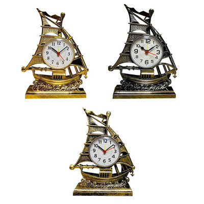 Ceas de birou Ornament Home Decor Figurină de navigație Ceas cu alarmă Ceasuri de masă pt