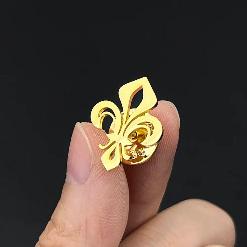 Klasična značka đurđica Broš od nehrđajućeg čelika za muškarce Žensko odijelo Igle za pulover Vjenčani dodaci Poklon za blagdansku zabavu