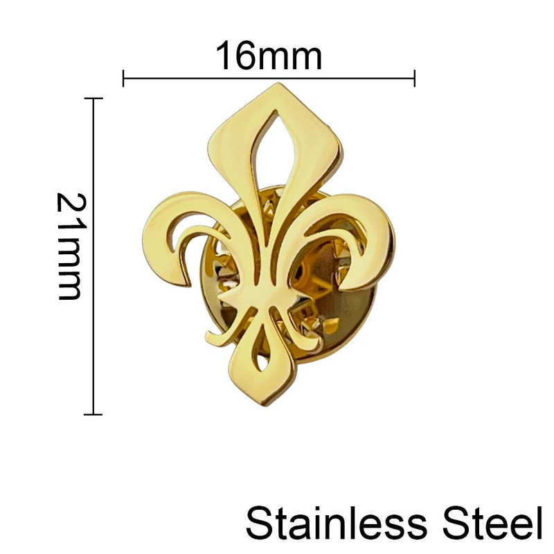 Klasična značka đurđica Broš od nehrđajućeg čelika za muškarce Žensko odijelo Igle za pulover Vjenčani dodaci Poklon za blagdansku zabavu