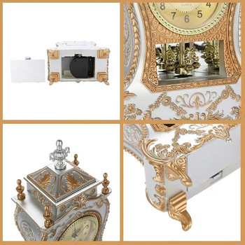 Vintage επιτραπέζιο ξυπνητήρι Classical Royalty Καθιστικό Ντουλάπα τηλεόρασης Επιτραπέζια ρολόγια με μπαταρία Επιτραπέζιο ρολόι Διακόσμηση σπιτιού