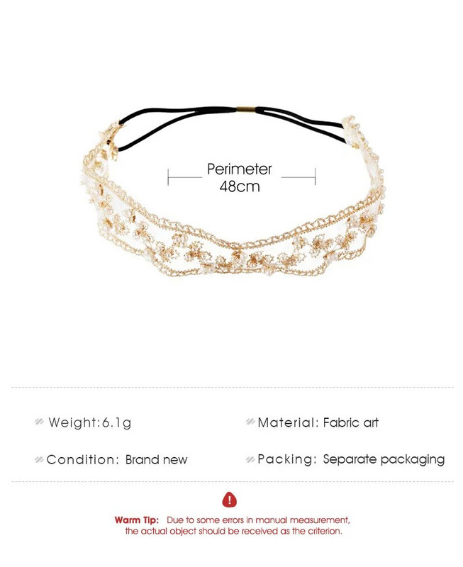 Sweety Lace Headbands για γυναίκες κορίτσια Απλό ύφασμα ελαστικό γούρι για μαλλιά μαργαριταρένια αξεσουάρ μαλλιών Φαρδιά πλαϊνά