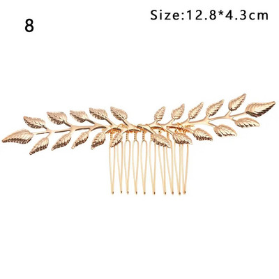 Auksiniai galvos apdangalai Tiara Plaukų šukos Lapai Plaukų juostelės Nuotakos Galvos juostos Vestuviniai Plaukai Karūnėlė Plaukų lankelis