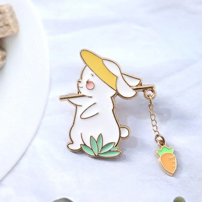 Uus mood Loominguline kassipüügi disain Metallist emailist pross Multifilm Armas loomade märginõel Parima sõbra kingituseks mõeldud ehete aksessuaarid