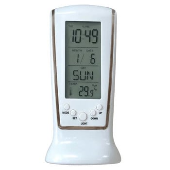 ZK20 510 Мини малък будилник с LED светеща музикална аларма Mute Lazy Electronic Clock with Temperature Alarm Clock