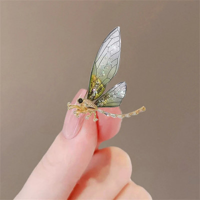 Prabangios krištolinės drugelio sagės perlų pakabukas atvartų segtukai, skirti mergaitei, stilingi segtukai megztiniams ženkliukai papuošalai aksesuarai