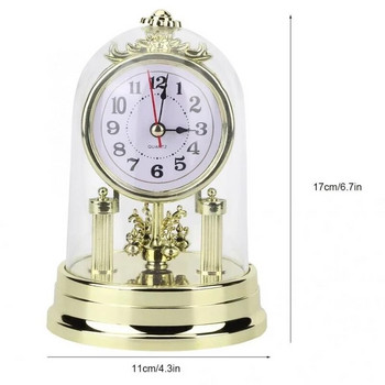 Σίγαση επιτραπέζιου ρολογιού γραφείου Επιτραπέζιο ρολόι σε ευρωπαϊκό ρετρό στυλ Ρολόι σαλονιού αντίκα διακόσμηση σπιτιού
