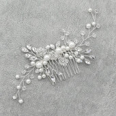 Crystal Pearl Tiaras Barrettes Juukseklambrid Juuksekammid pulmapruudiks naistele Juuksenõelad Pruudi peaehe Juukseehted Aksessuaarid