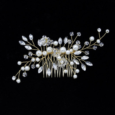 Crystal Pearl Tiaras Barrettes Juukseklambrid Juuksekammid pulmapruudiks naistele Juuksenõelad Pruudi peaehe Juukseehted Aksessuaarid