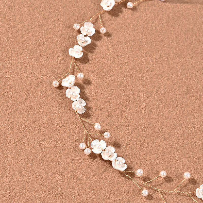 Γυναικεία μαργαριταρένια στρας Αξεσουάρ μαλλιών γάμου για γυναίκες Bride Tiara Headband Κοσμήματα για τα μαλλιά Ασημί χρώμα Δώρα για τα μαλλιά