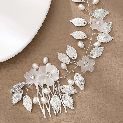 Trend Juuksekamm Pruudi tiaarad Rhinestone Pearl sulamist juuksepael Juuksenõel Pulmajuukseehteid Tüdrukutele Igapäevased peakatted Peaehted