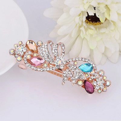 Modna šarena proljetna ukosnica Ukosnica za žene Dame Sjajni svadbeni nakit od kristalnog kamenčića Ukosnica u korejskom stilu