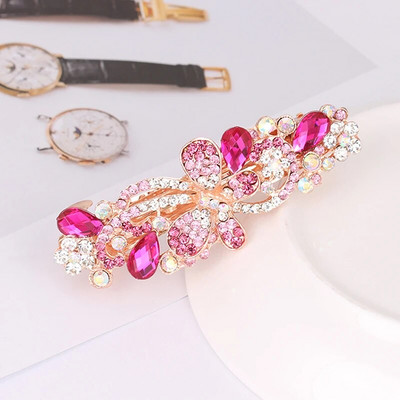 Modna šarena proljetna ukosnica Ukosnica za žene Dame Sjajni svadbeni nakit od kristalnog kamenčića Ukosnica u korejskom stilu